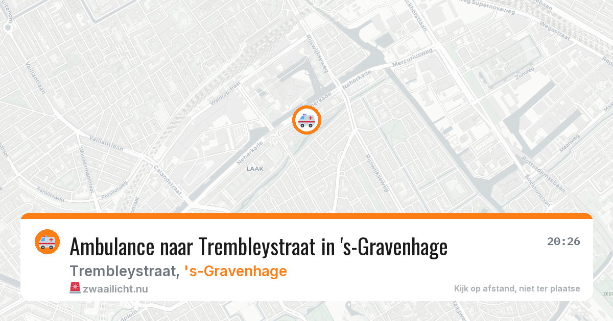 Ambulance naar Trembleystraat in 's-Gravenhage — 23 jul 2026