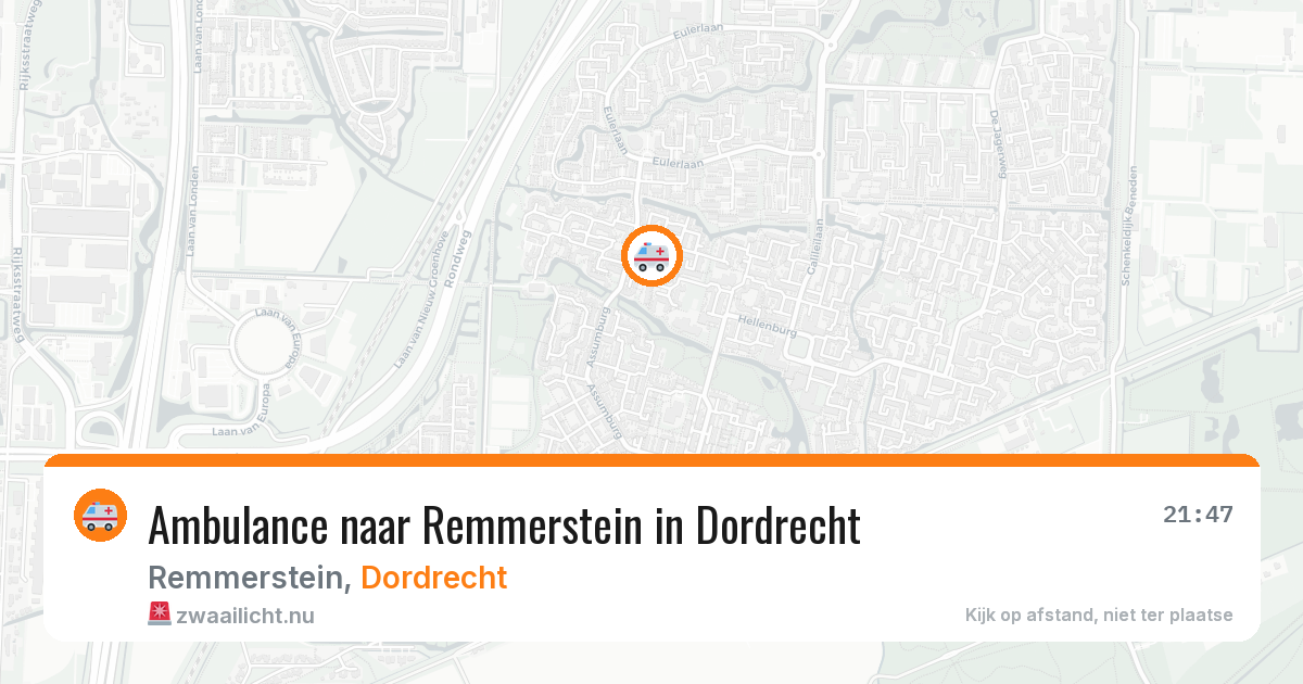 Ambulance naar Remmerstein in Dordrecht — 26 jul 2026