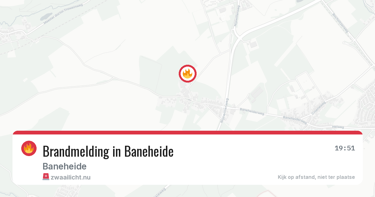 Brandmelding in Baneheide — 27 mei 2026