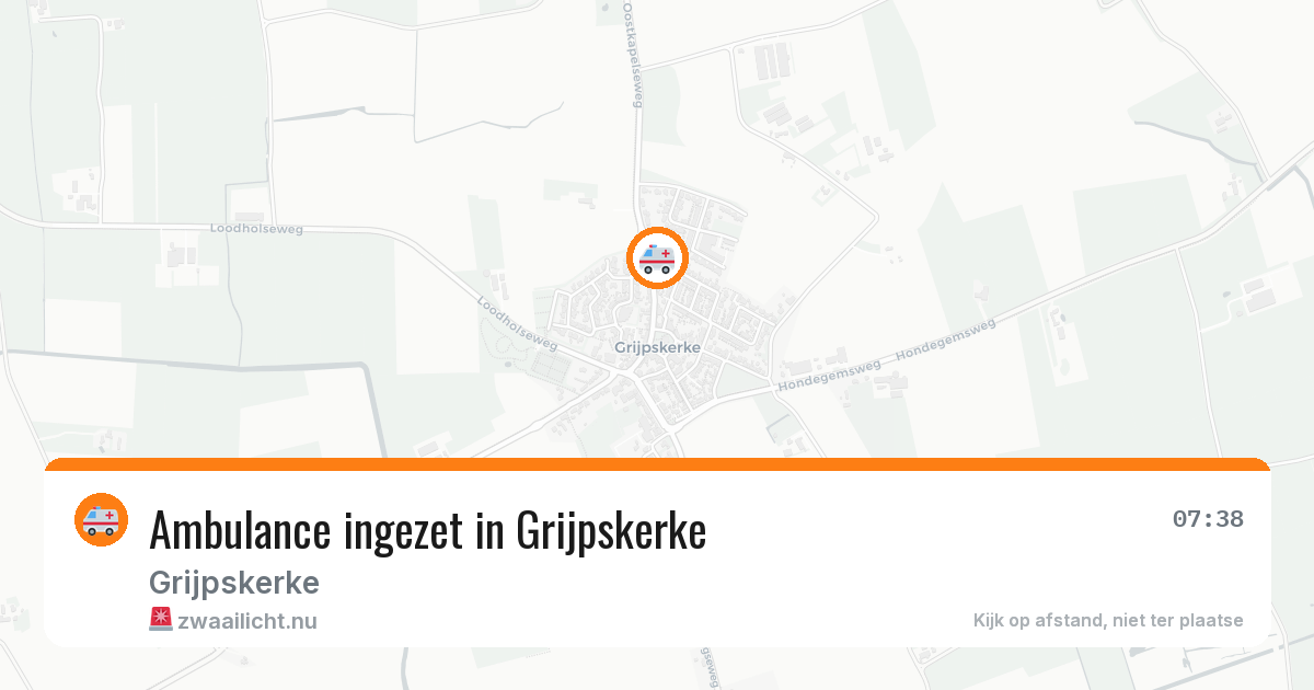 Ambulance ingezet in Grijpskerke — 24 jul 2026