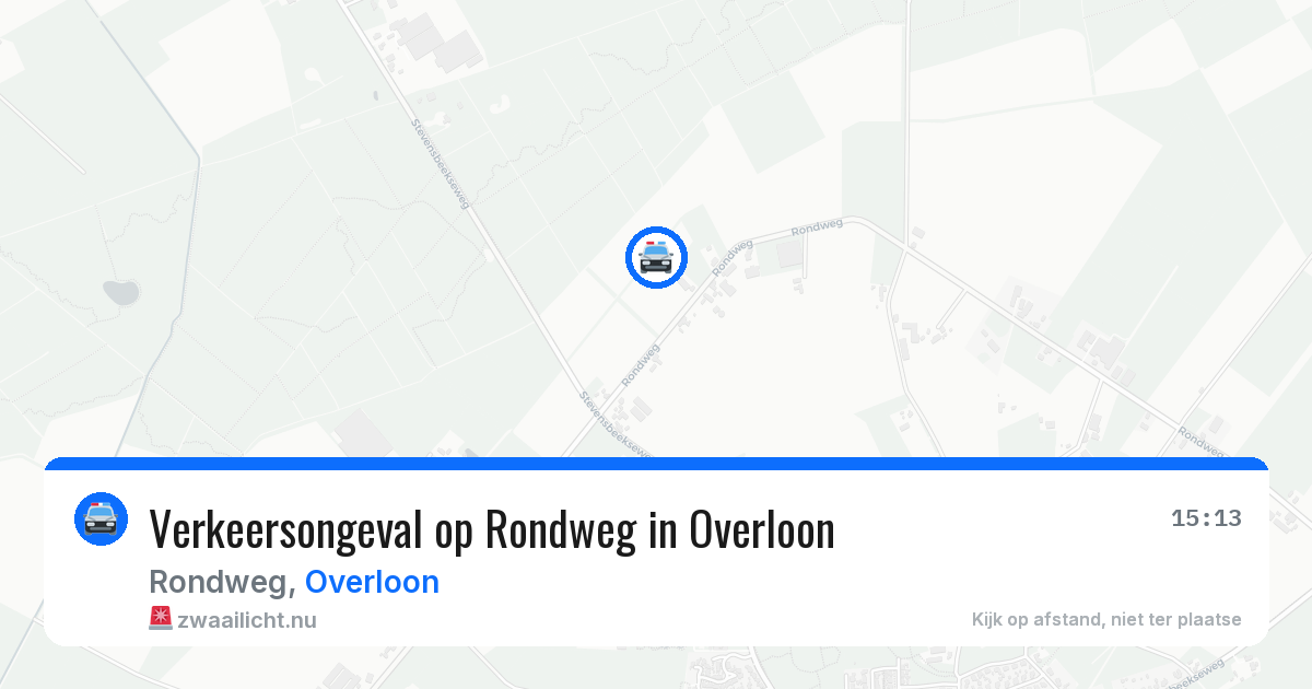 Verkeersongeval op Rondweg in Overloon — 16 jul 2026