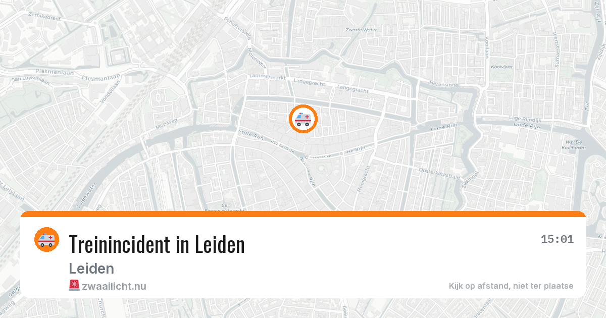 Treinincident in Leiden — 25 feb 2026