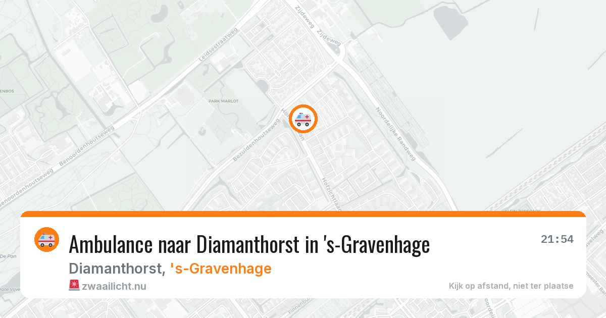 Ambulance naar Diamanthorst in 's-Gravenhage — 25 mei 2026