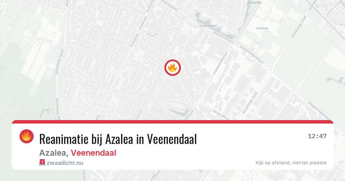 Reanimatie bij Azalea in Veenendaal — 2 apr 2026