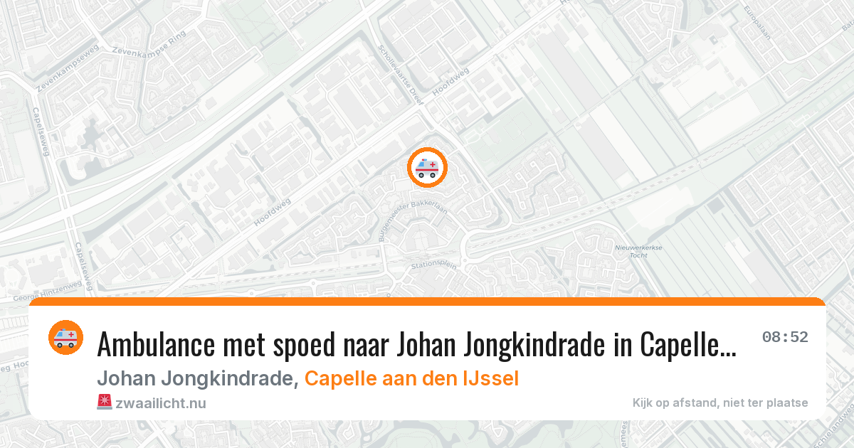 Ambulance met spoed naar Johan Jongkindrade in Capelle aan den IJssel — 6 mei 2026