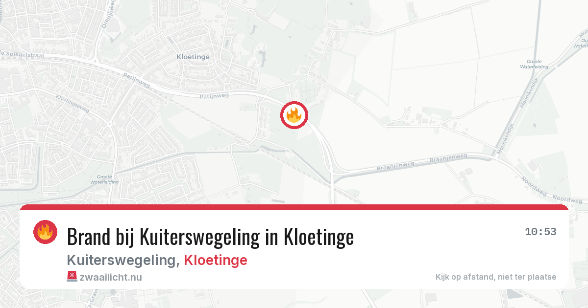 Brand bij Kuiterswegeling in Kloetinge — 15 jul 2026