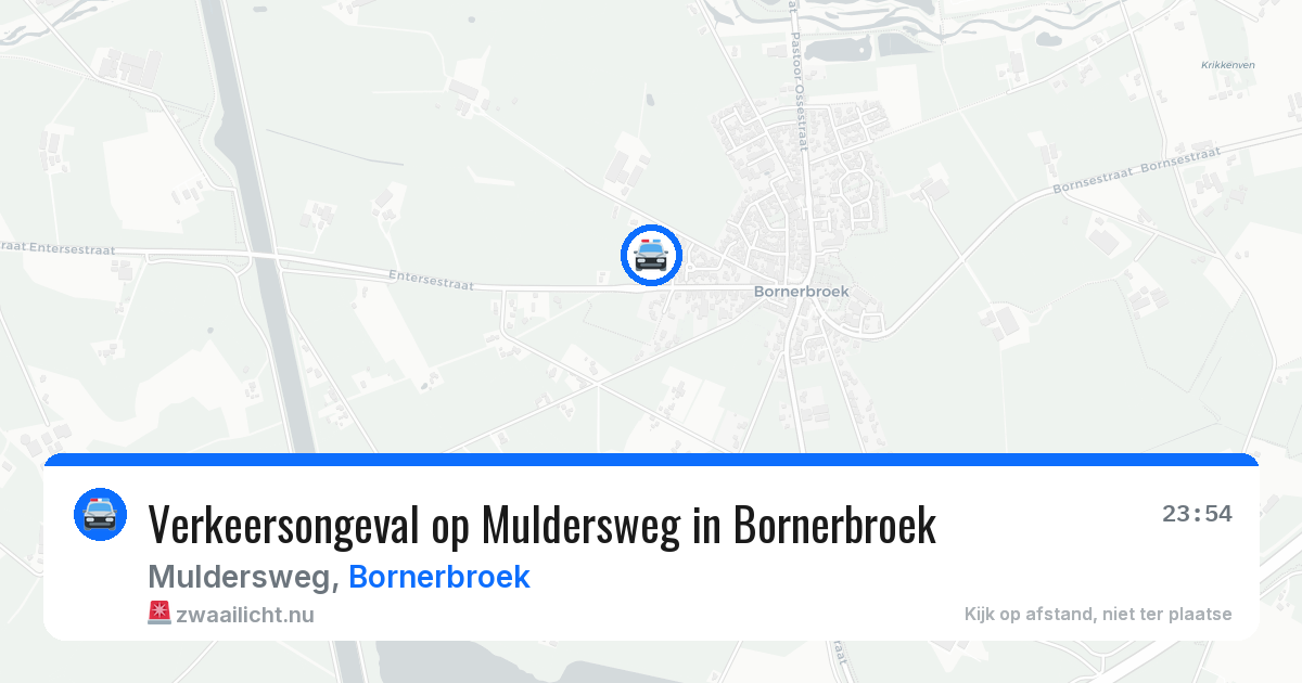 Verkeersongeval op Muldersweg in Bornerbroek — 22 mei 2026