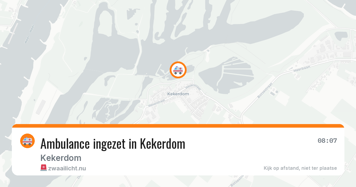 Ambulance ingezet in Kekerdom — 22 jun 2026