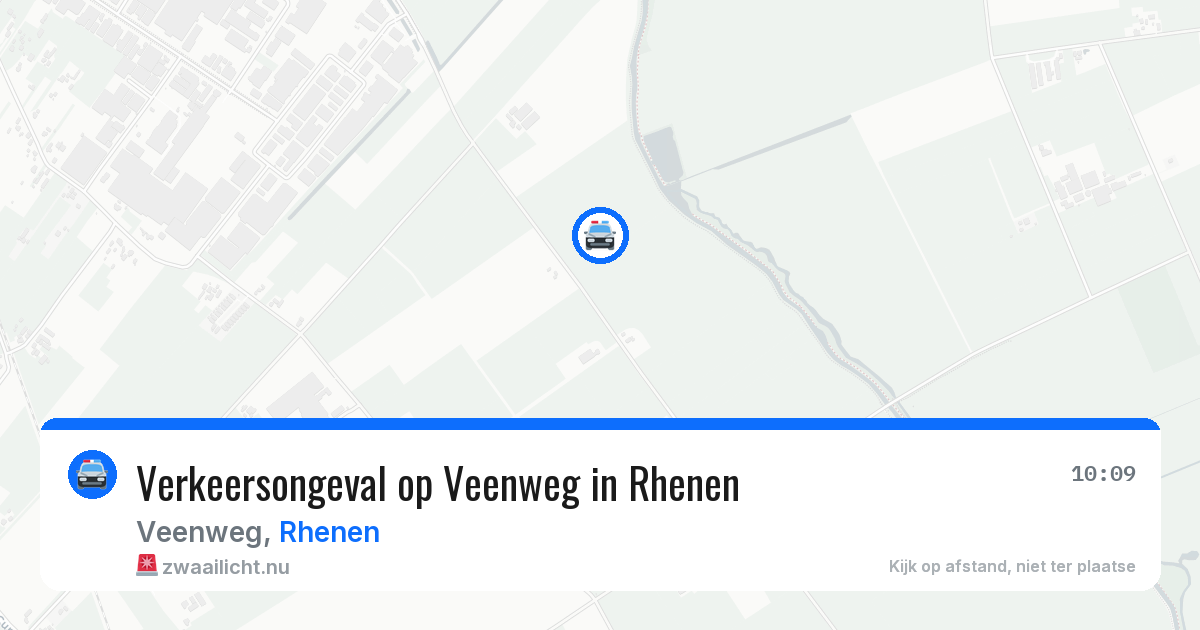 Verkeersongeval op Veenweg in Rhenen — 9 jul 2026