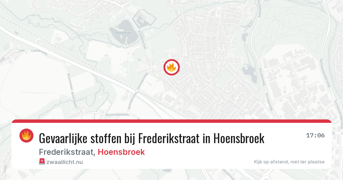 Gevaarlijke stoffen bij Frederikstraat in Hoensbroek — 2 jun 2026