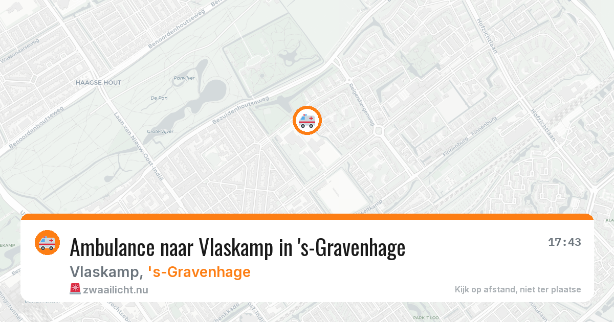 Ambulance naar Vlaskamp in 's-Gravenhage — 12 jul 2026