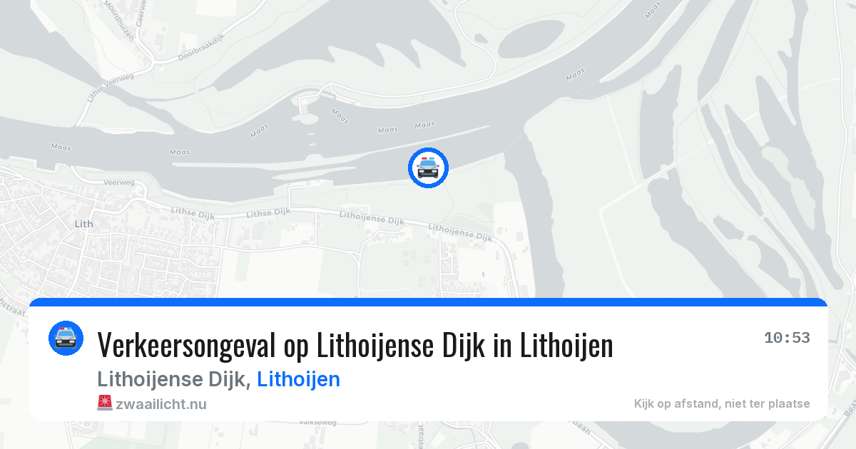 Verkeersongeval op Lithoijense Dijk in Lithoijen — 25 mei 2026
