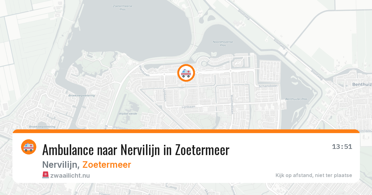 Ambulance naar Nervilijn in Zoetermeer — 25 jul 2026