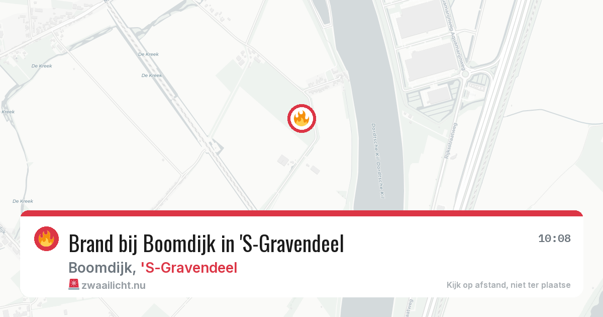 Brand bij Boomdijk in 'S-Gravendeel — 13 mei 2026
