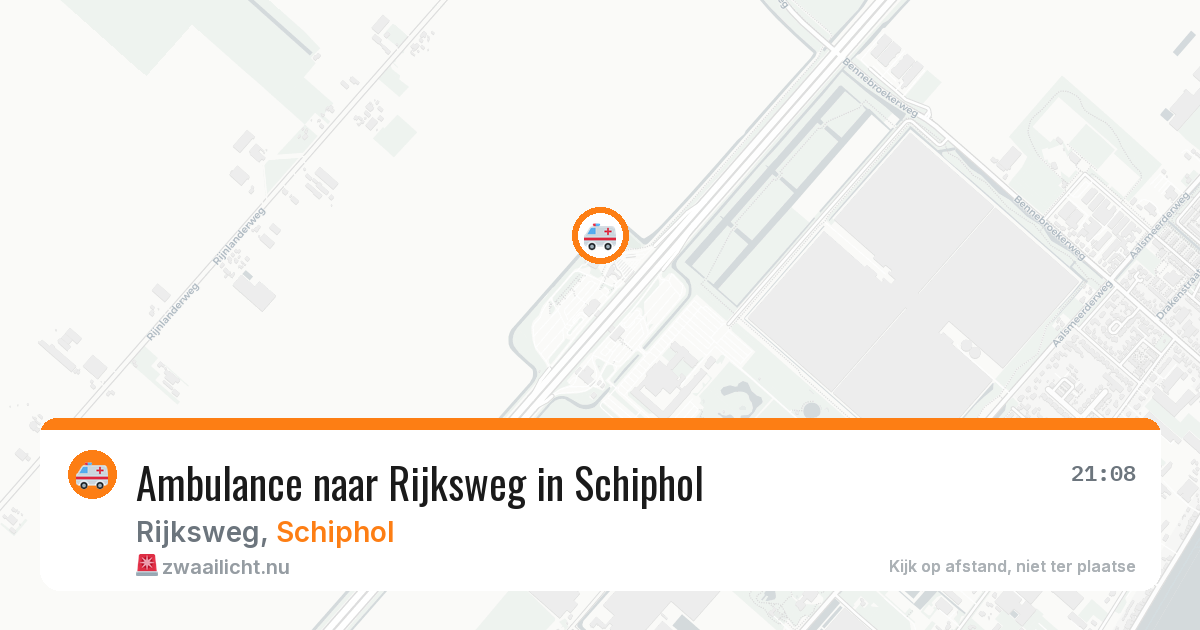Ambulance naar Rijksweg in Schiphol — 22 jul 2026