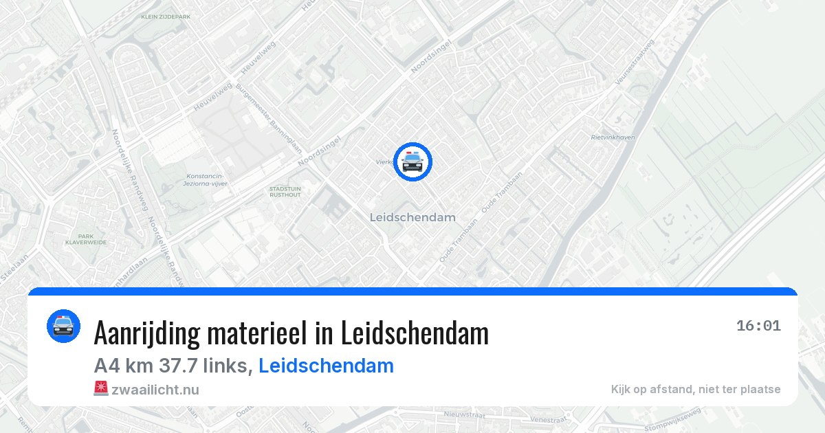 Aanrijding materieel in Leidschendam — 17 jul 2026