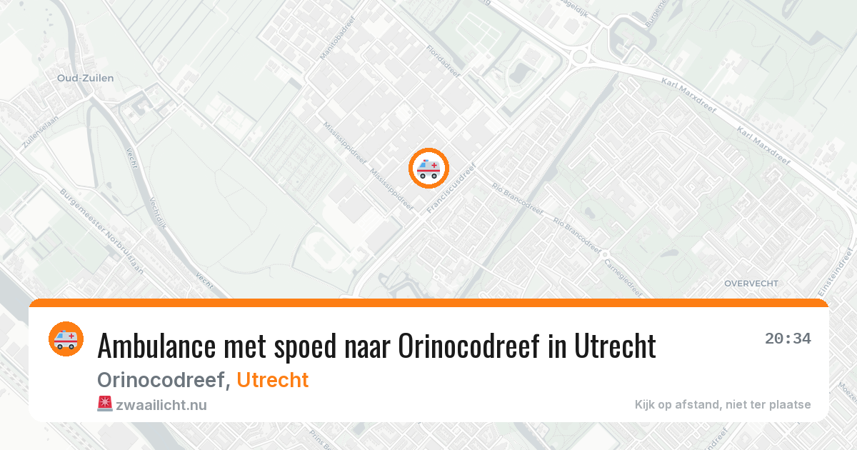 Ambulance met spoed naar Orinocodreef in Utrecht — 18 jul 2026