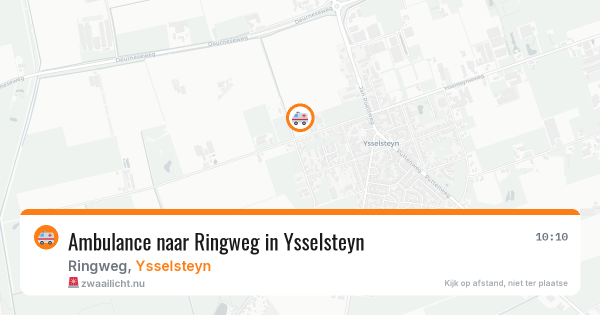 Ambulance naar Ringweg in Ysselsteyn — 26 jun 2026