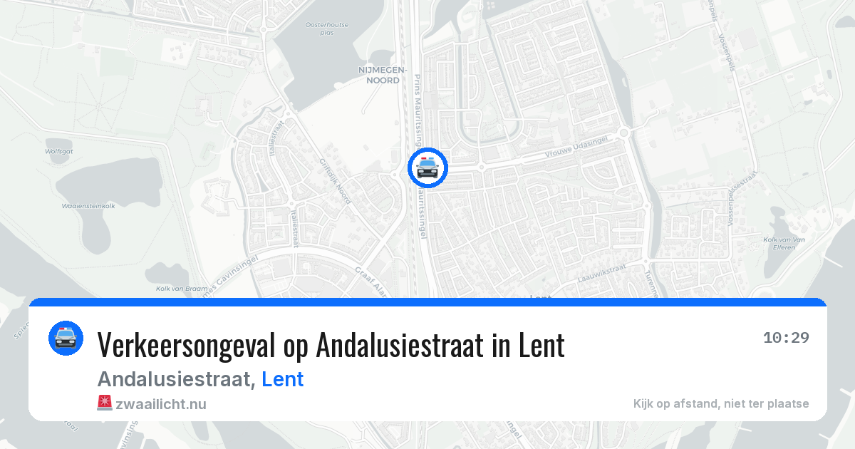Verkeersongeval op Andalusiestraat in Lent — 4 apr 2026