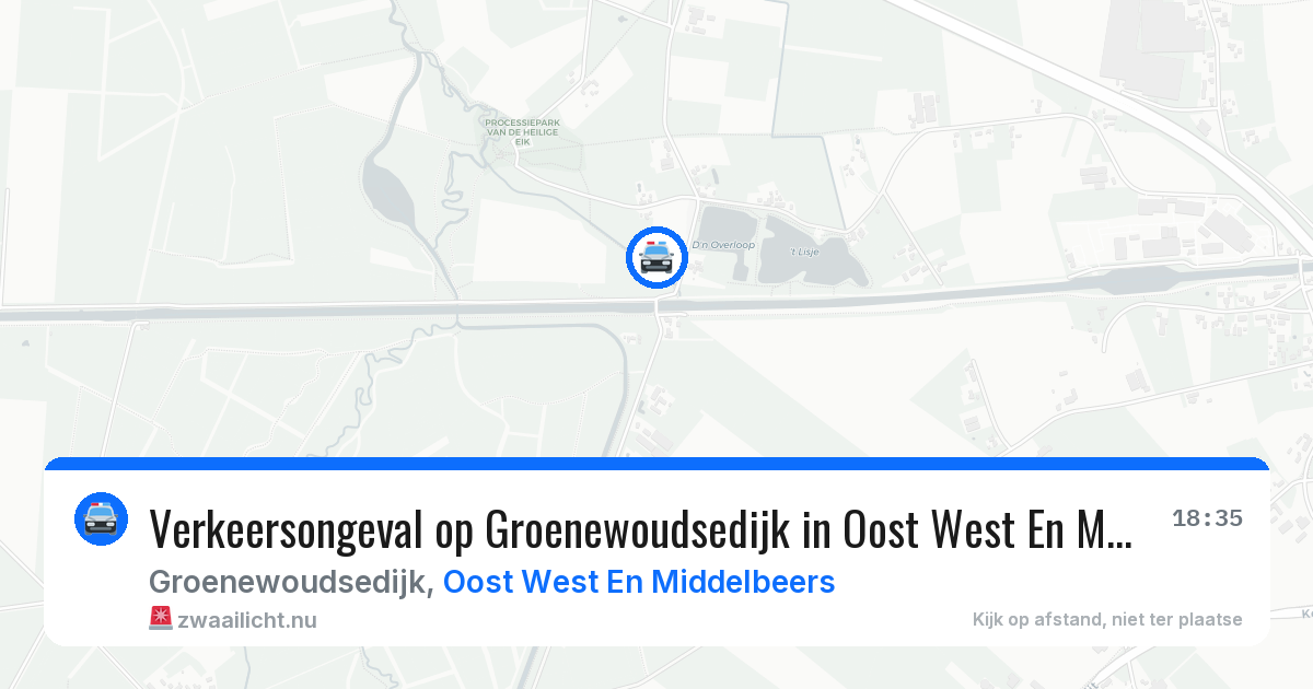 Verkeersongeval op Groenewoudsedijk in Oost West En Middelbeers — 17 jun 2026