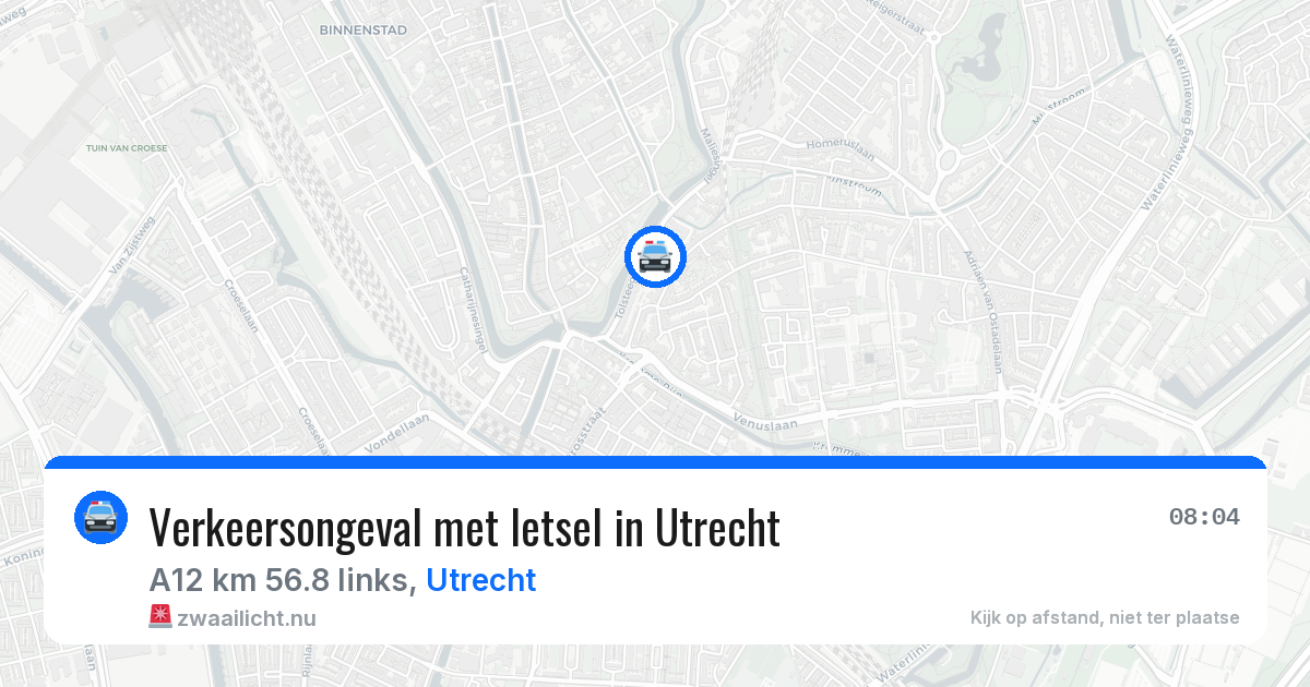 Verkeersongeval met letsel in Utrecht — 23 mrt 2026