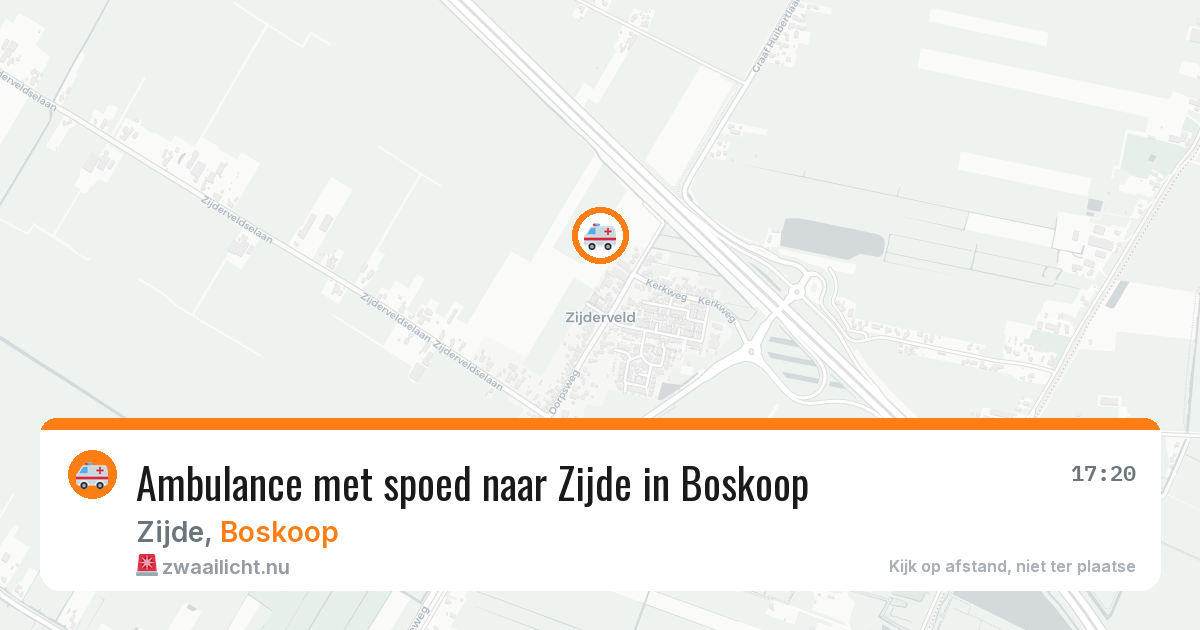 Ambulance met spoed naar Zijde in Boskoop — 27 jan 2026