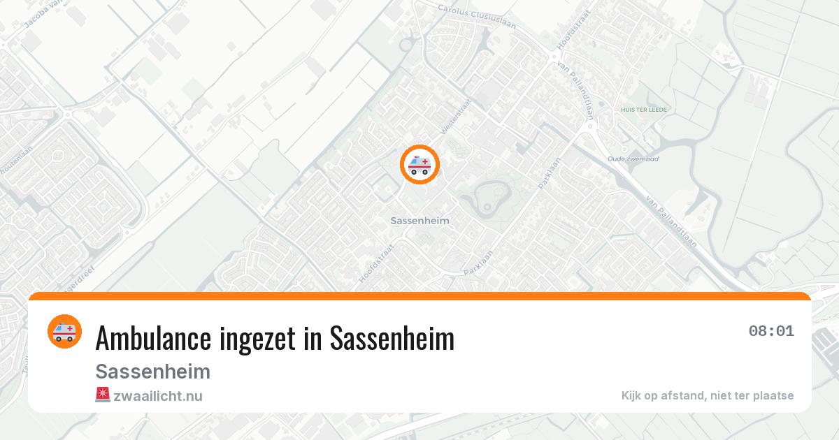 Ambulance ingezet in Sassenheim — 17 feb 2026