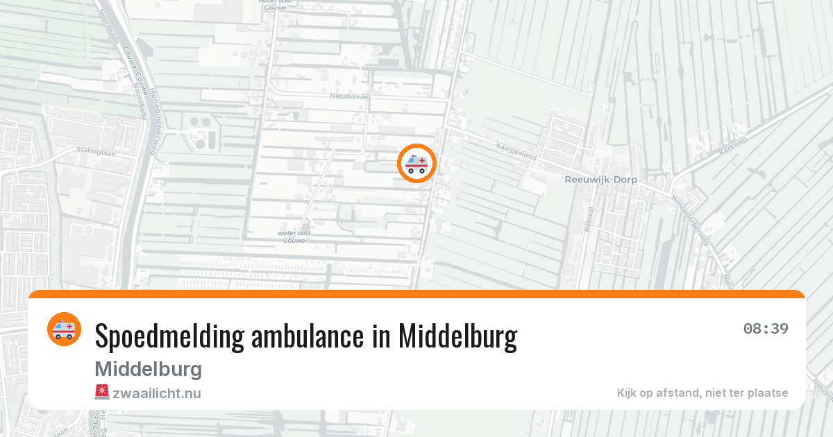 Spoedmelding ambulance in Middelburg — 6 apr 2026