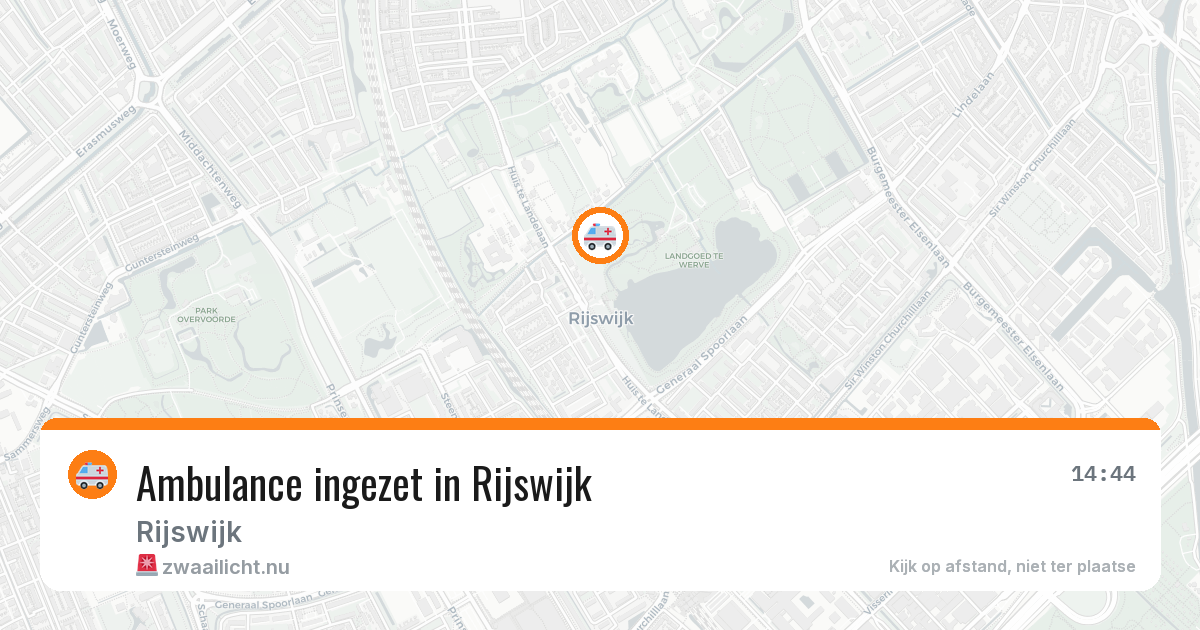 Ambulance ingezet in Rijswijk — 1 jun 2026