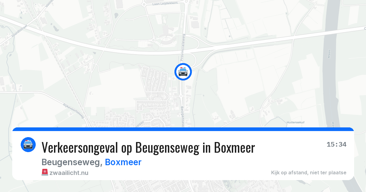 Verkeersongeval op Beugenseweg in Boxmeer — 25 jul 2026