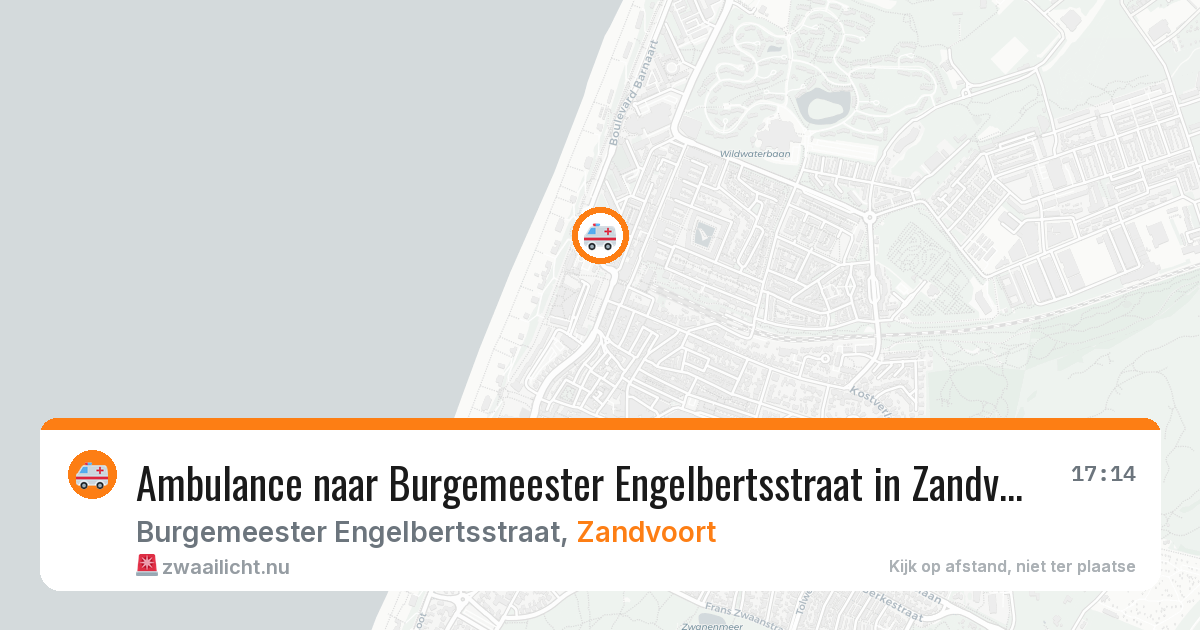 Ambulance naar Burgemeester Engelbertsstraat in Zandvoort — 8 mei 2026