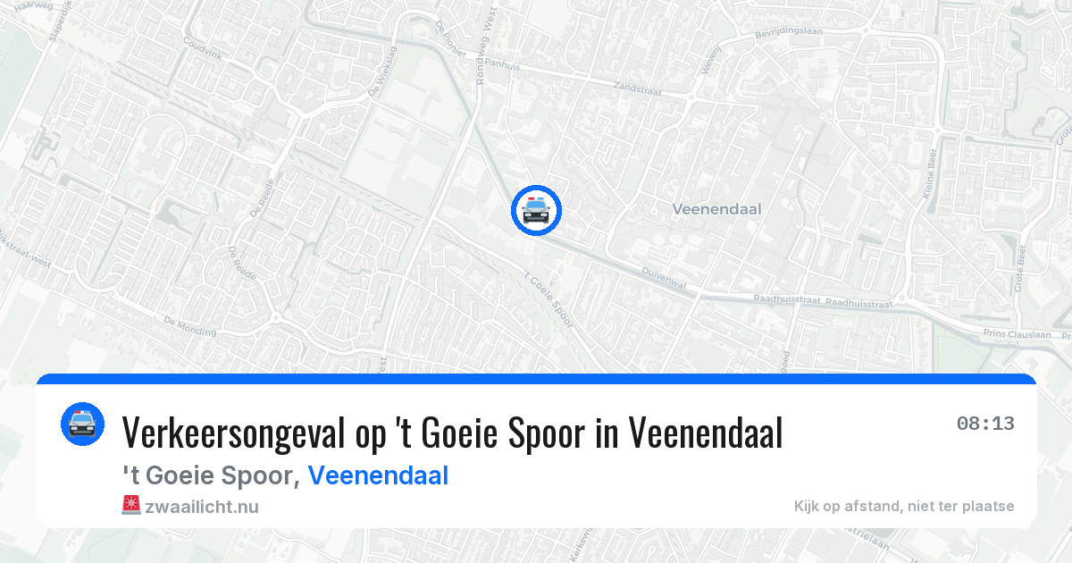Verkeersongeval op 't Goeie Spoor in Veenendaal — 7 apr 2026