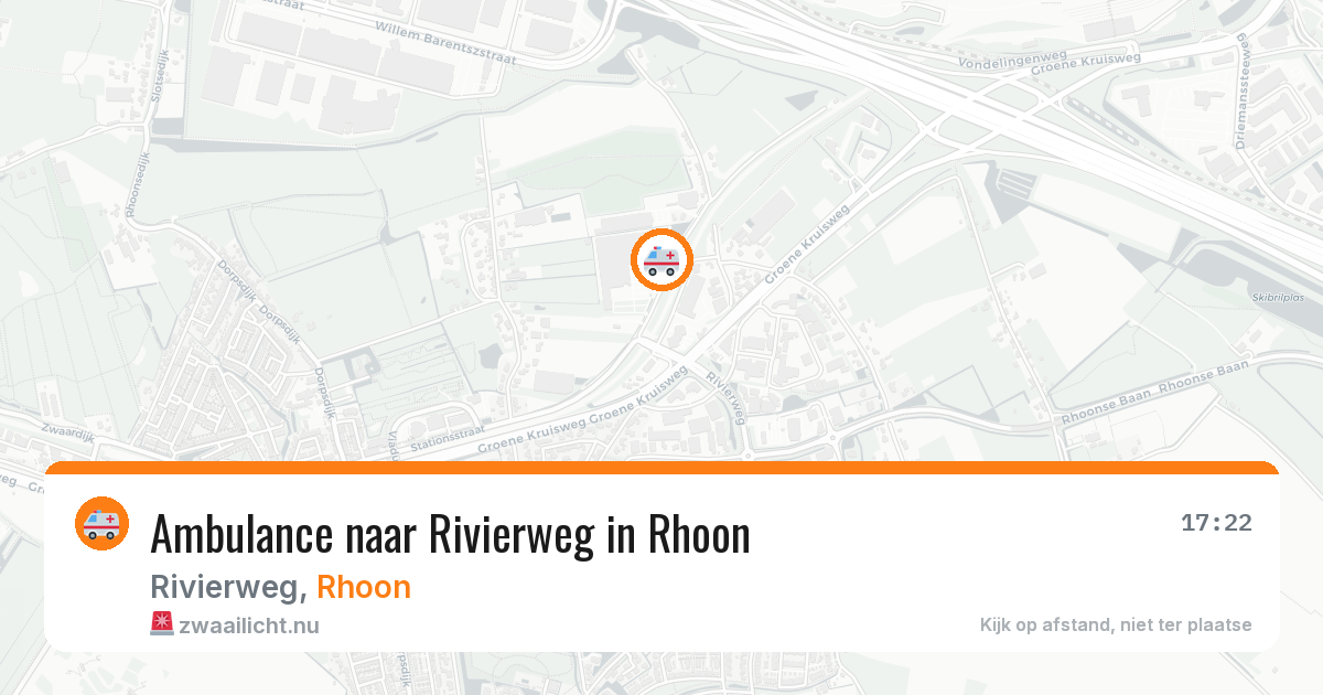 Ambulance naar Rivierweg in Rhoon — 26 jul 2026