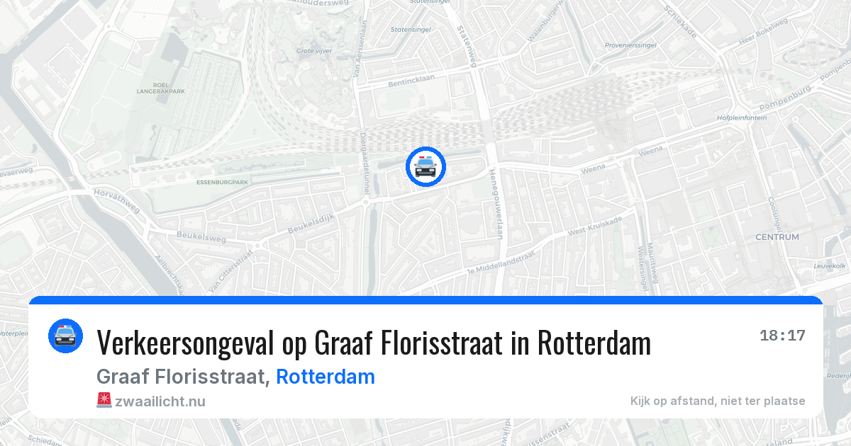 Verkeersongeval op Graaf Florisstraat in Rotterdam — 29 mei 2026