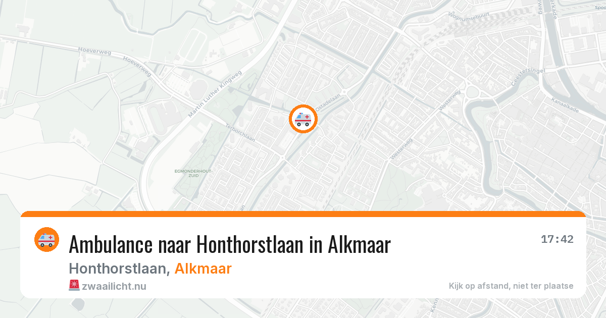 Ambulance naar Honthorstlaan in Alkmaar — 18 jul 2026