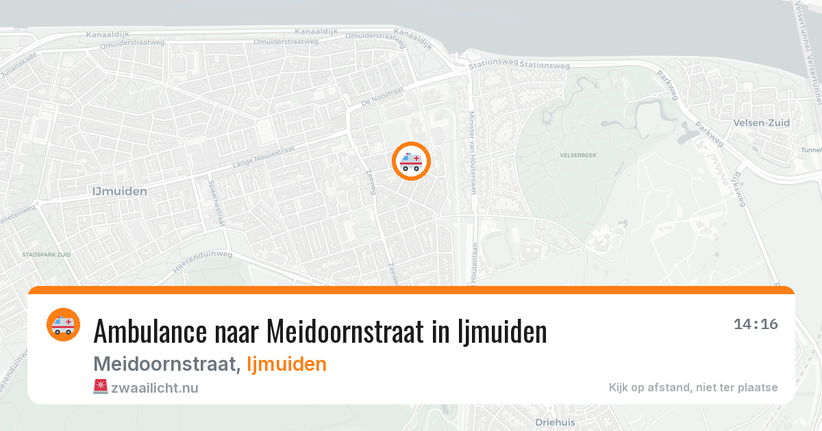 Ambulance naar Meidoornstraat in Ijmuiden — 26 jul 2026