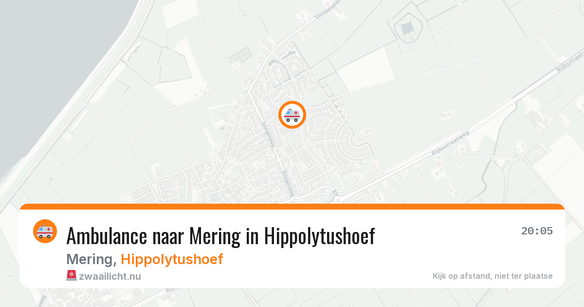 Ambulance naar Mering in Hippolytushoef — 5 mei 2026
