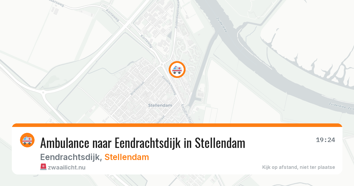 Ambulance naar Eendrachtsdijk in Stellendam — 20 jul 2026