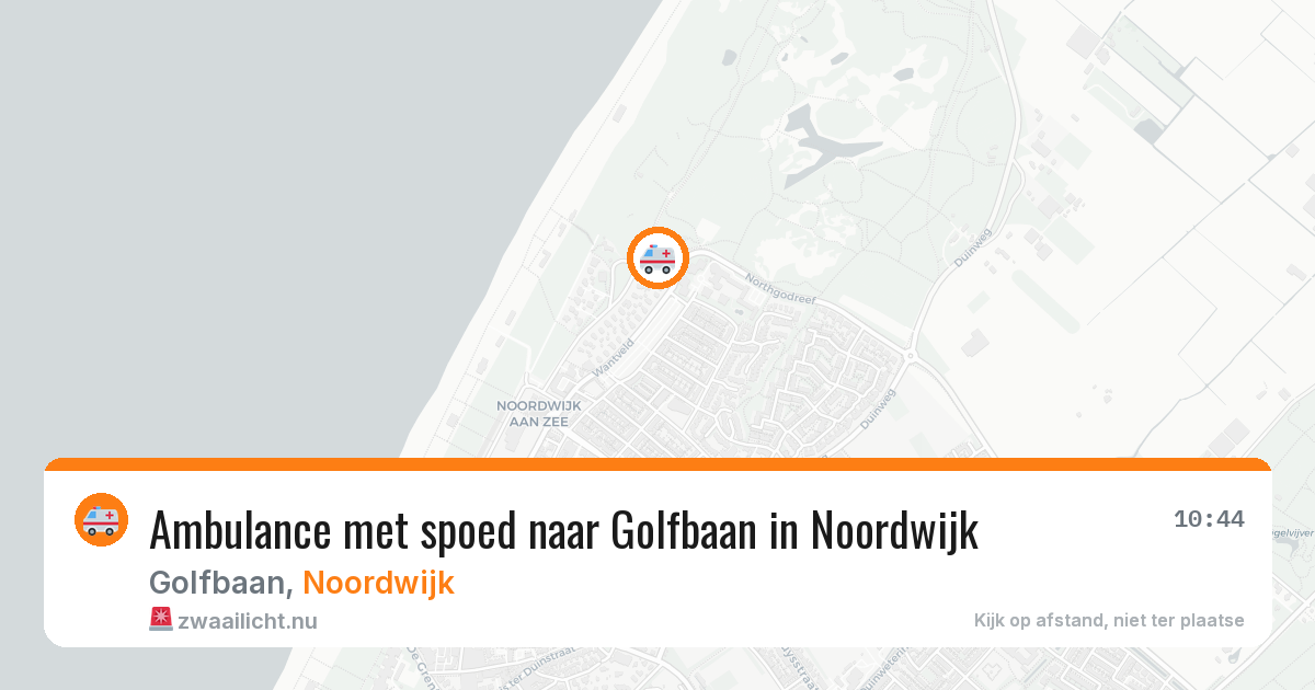 Ambulance met spoed naar Golfbaan in Noordwijk — 25 feb 2026