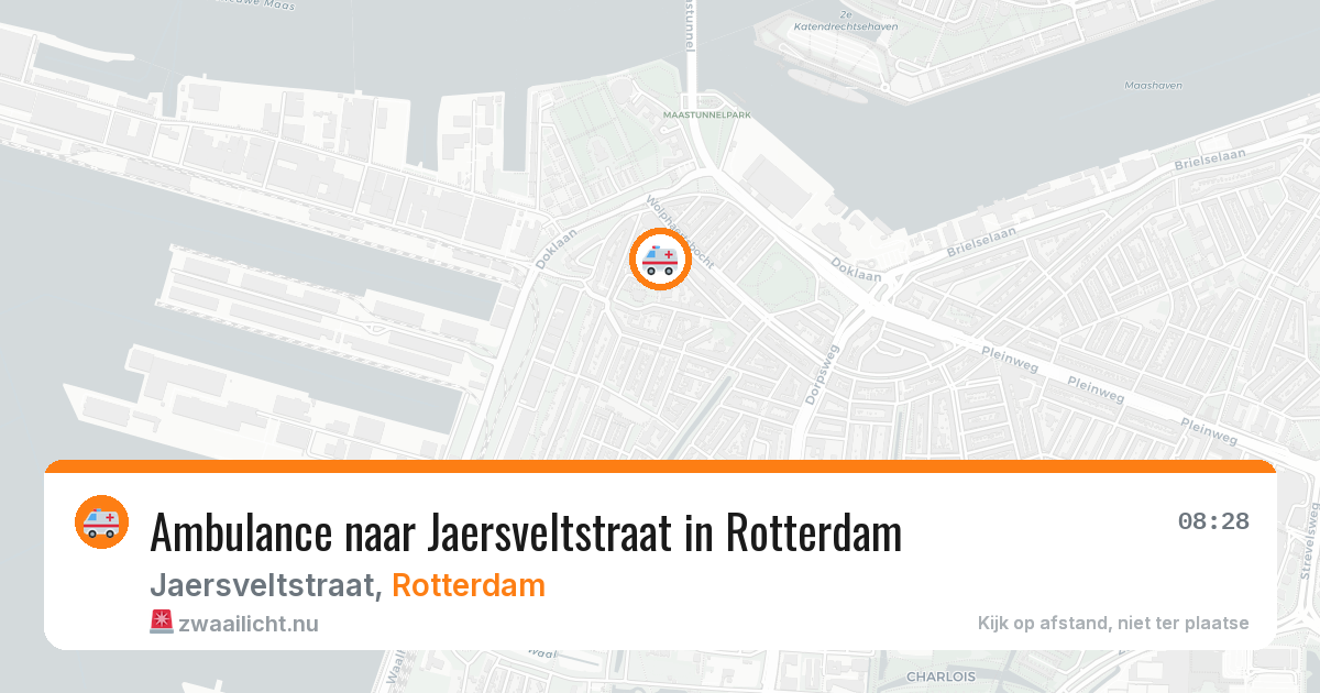 Ambulance naar Jaersveltstraat in Rotterdam — 8 mrt 2026