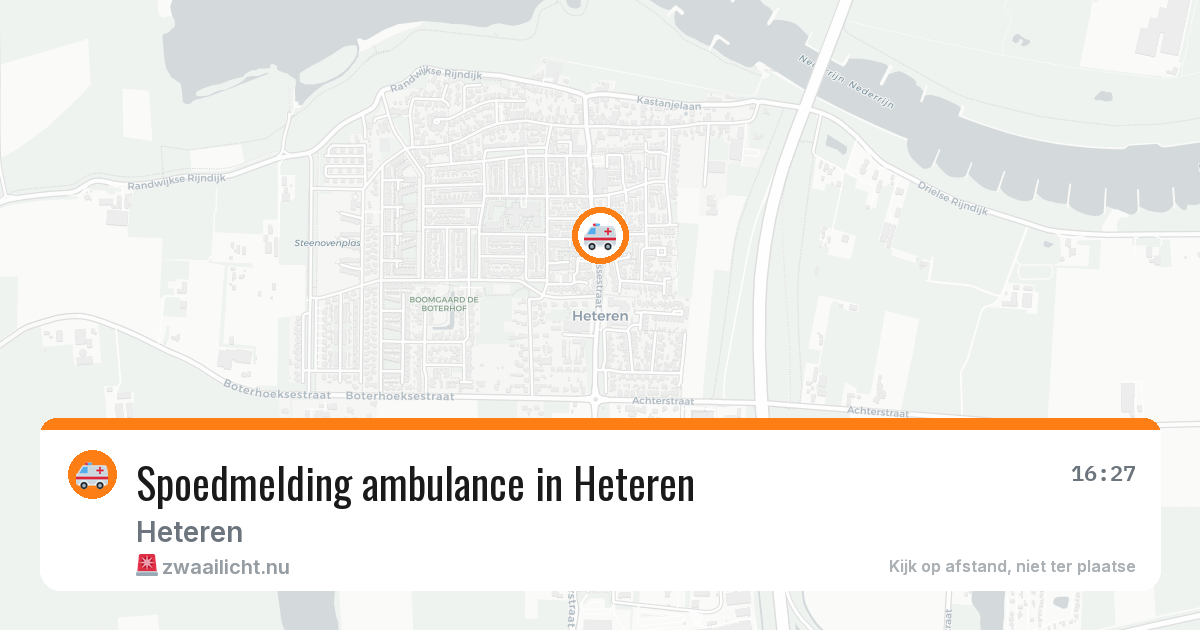 Spoedmelding ambulance in Heteren — 13 jul 2026
