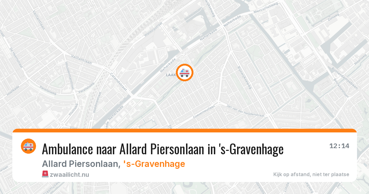 Ambulance naar Allard Piersonlaan in 's-Gravenhage — 11 jul 2026