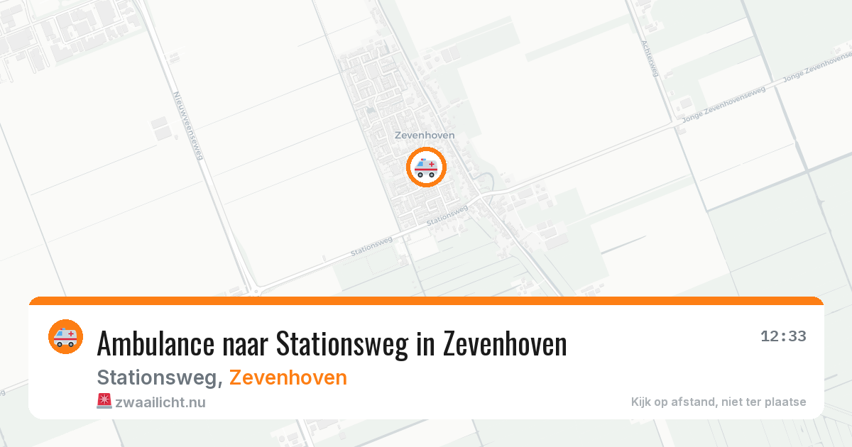 Ambulance naar Stationsweg in Zevenhoven — 16 mei 2026
