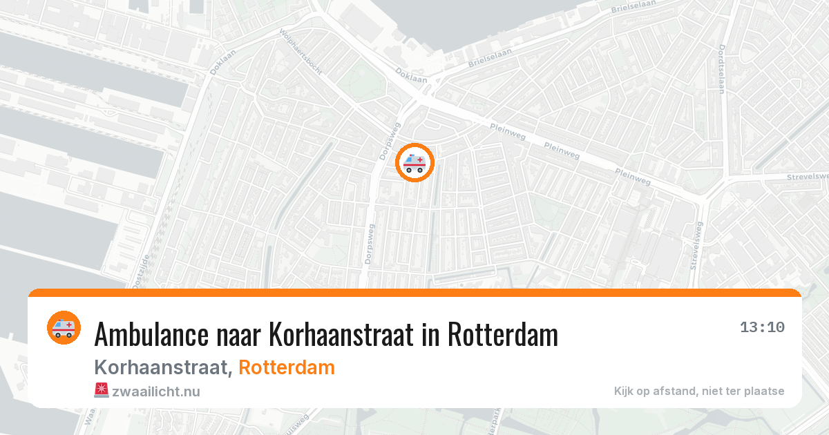 Ambulance naar Korhaanstraat in Rotterdam — 12 jul 2026