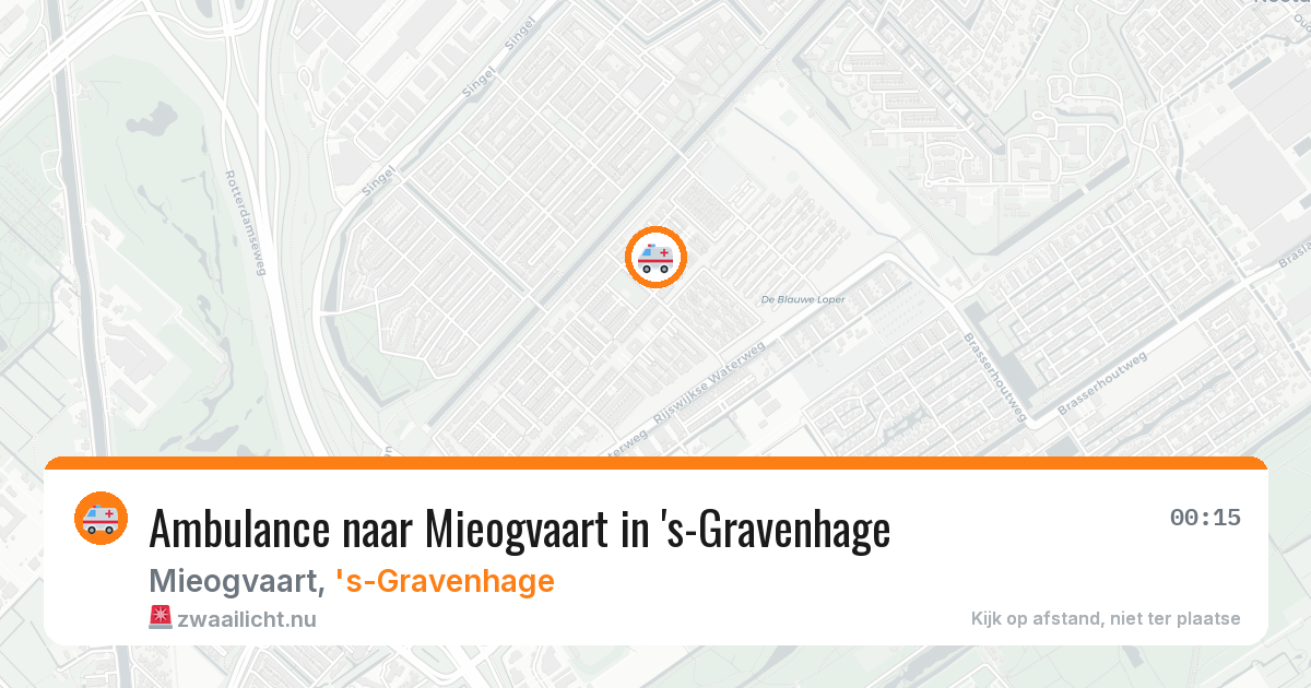Ambulance naar Mieogvaart in 's-Gravenhage — 22 jul 2026