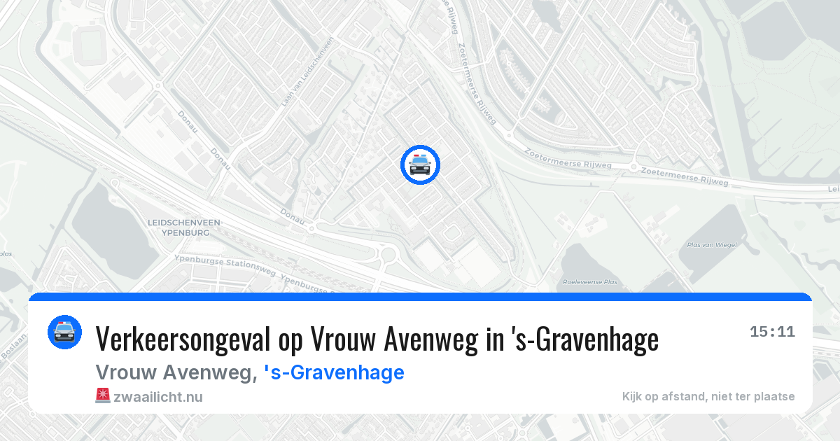 Verkeersongeval op Vrouw Avenweg in 's-Gravenhage — 6 jun 2026