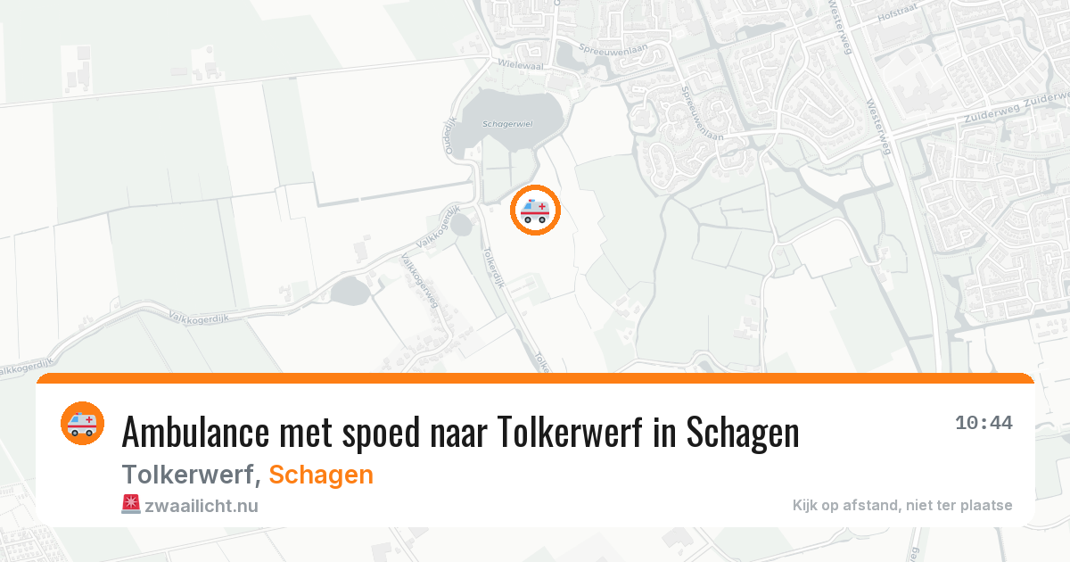 Ambulance met spoed naar Tolkerwerf in Schagen — 18 jan 2026