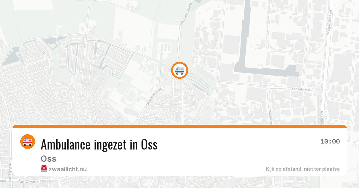 Ambulance ingezet in Oss — 25 jul 2026