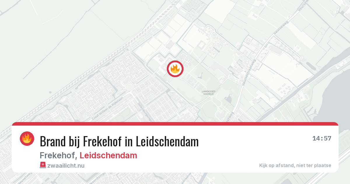 Brand bij Frekehof in Leidschendam — 18 mei 2026