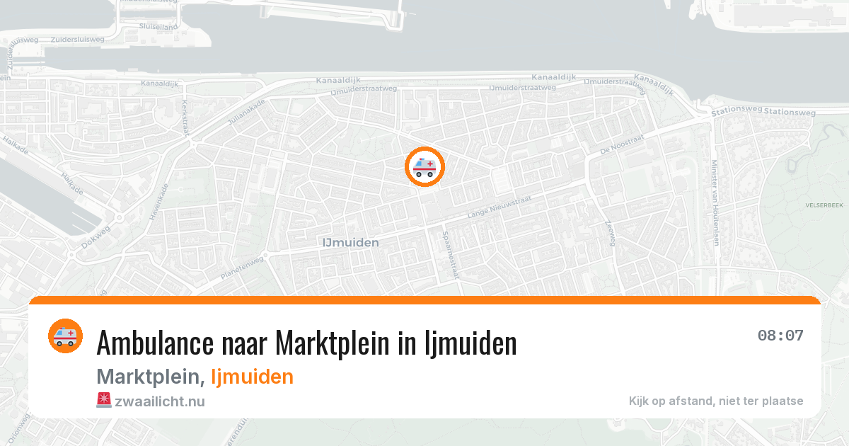 Ambulance naar Marktplein in Ijmuiden — 17 jul 2026